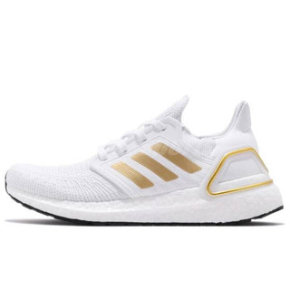 adidas 阿迪达斯 Ultra Boost 20 W 女子跑鞋 EG0727 亮白/金金属 38.5