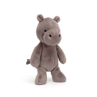 jELLYCAT 邦尼兔 超柔软系列 NIM3H 尼巴斯河马毛绒玩具 紫褐色 24cm