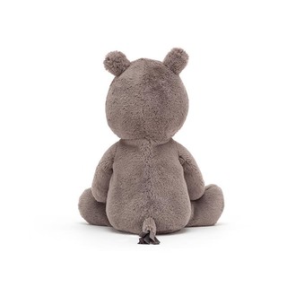 jELLYCAT 邦尼兔 超柔软系列 NIM3H 尼巴斯河马毛绒玩具 紫褐色 24cm