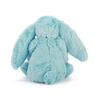 jELLYCAT 邦尼兔 害羞系列 BAS3AQ 害羞海蓝色邦尼兔毛绒玩具 青蓝色 18cm