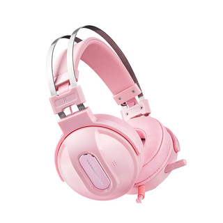 ThundeRobot 雷神 K30 有线键鼠套装+H71 头戴式游戏耳机 粉色