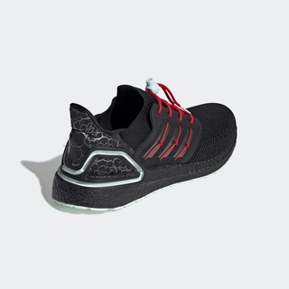 adidas 阿迪达斯 Ultra Boost 2020 中性跑鞋 H01422 黑色/金属灰/浅猩红 37