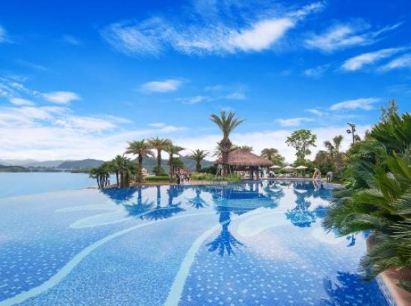 限量房型升级杭州千岛湖滨江希尔顿度假酒店希尔顿大双床房1晚含早