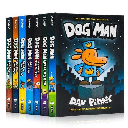 《Dog Man 神探狗狗》（英文原版、精装、1-8册）
