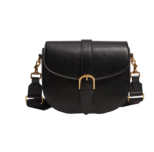 MANGO 芒果 女士斜挎包 87004773 黑色 中号