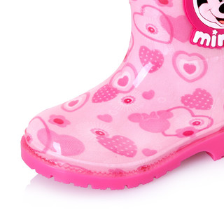 Disney 迪士尼 MP15493 女童雨鞋 米妮粉 30码