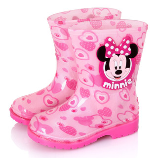 Disney 迪士尼 MP15493 女童雨鞋 米妮粉 30码