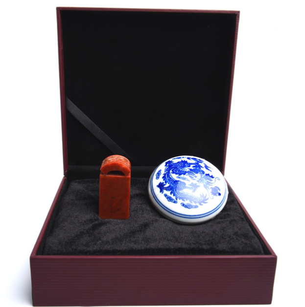 西泠印社】瓦钮2.5*2.5*5cm 篆刻素材方章礼盒装孤山印石【报价价格评测