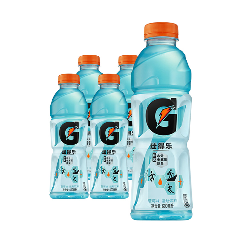 pepsi 百事 佳得乐 运动饮料 蓝莓味 600ml*4瓶