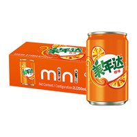 MIRINARA 美年达 汽水 橙味 200ml*10听 mini罐