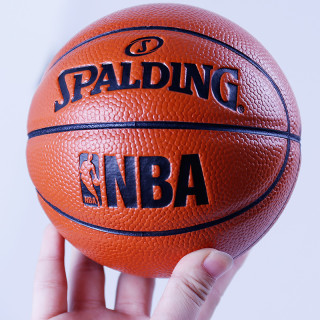 spalding斯伯丁儿童篮球1号幼儿迷你蓝球pu小孩玩具球摆设球正品65996