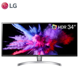 限地区：LG 34WK650-W 34英寸 IPS显示器（2560x1080、HDR 10、99%sRGB、FreeSync）