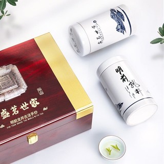 盛茗世家茶叶 明前特级龙井茶绿茶古韵礼盒装250g