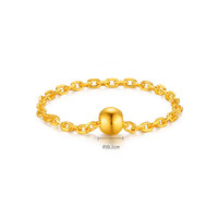 CHJ JEWELLERY 潮宏基 SRG30004684 黄金戒指约0.48g