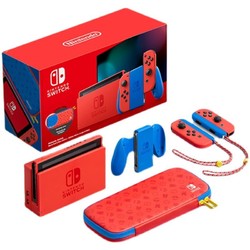 Nintendo 任天堂 港版/日版 Switch游戏主机 马力欧限定版 续航增强版 红色