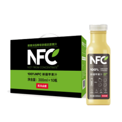 农夫山泉 NFC新疆苹果汁300ml*10瓶
