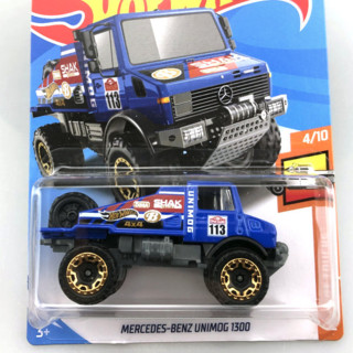 Hot Wheels 风火轮 1/64 C4982 奔驰乌尼莫克 7*3cm 蓝色