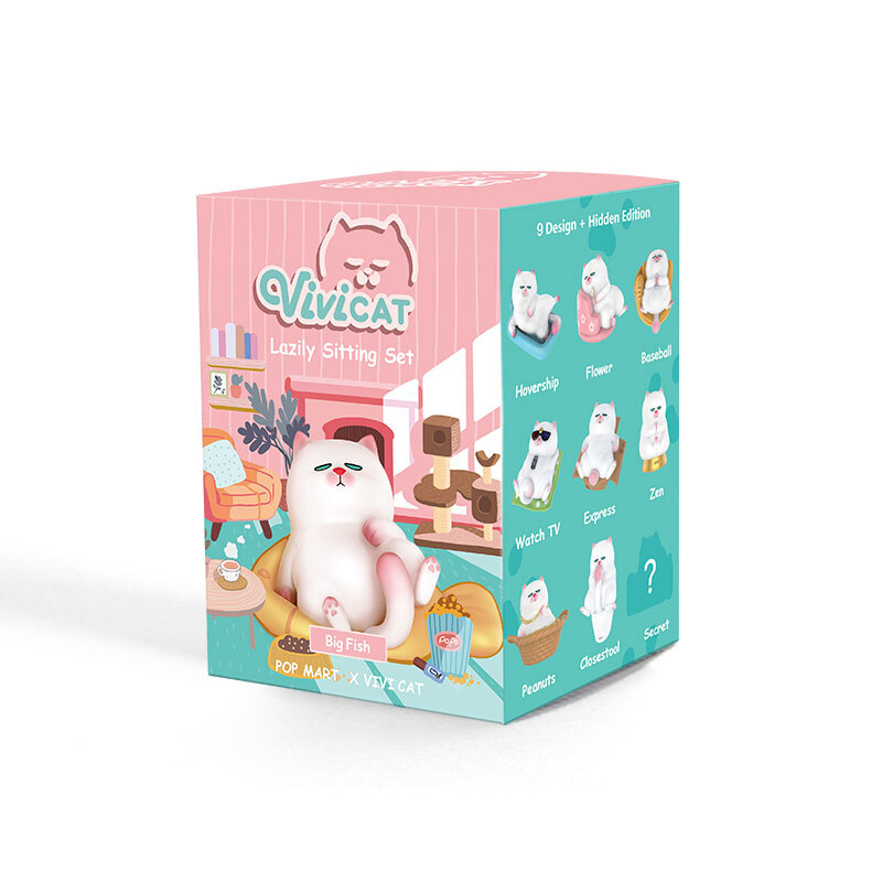 pop mart 泡泡玛特 vivicat懒坐系列 盲盒 单盒