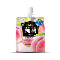 日本Tarami塔啦蜜 蒟蒻魔芋白桃味果冻布丁低卡零食 150g