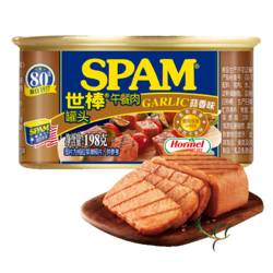 SPAM 世棒 午餐肉火腿 肉蒜味 198g