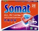 Somat All in 1 Extra 洗碗机用洗涤块 强力清洁/还原不锈钢光泽，年度装/200块(8x25)