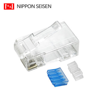 日线（NISSEN） 千兆cat6六类非屏蔽水晶头网线过fluke测试 家装套装(20水晶头+20护套)