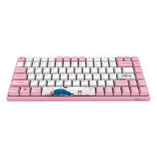Akko 艾酷 3084 东京富士山樱花 84键 双模无线机械键盘 粉色 Cherry茶轴 无光