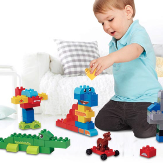 MEGA BLOKS 美高 FBC11 中颗粒积木盒超值装100片