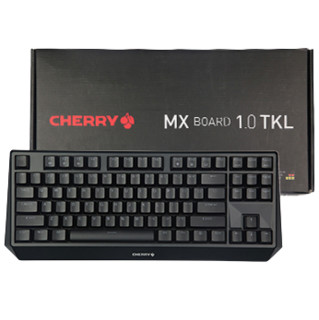 CHERRY 樱桃 MX-BOARD 1.0 TKL 87键 有线机械键盘 黑色 Cherry红轴 RGB