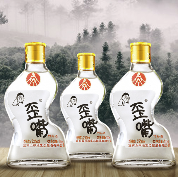 WULIANGYE 五粮液歪嘴竹荪酒52%vol 浓香型白酒100ml*24瓶整箱装【报价