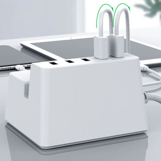 orico 奥睿科 odc-2a5u-v1-wh 多功能充电支架插座 白色