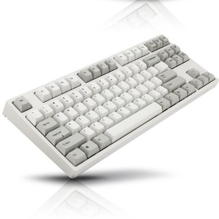 Leopold 利奥博德 FC750R PS 87键 有线机械键盘 灰白 Cherry红轴 无光