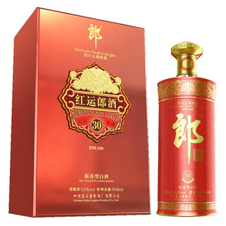 LANGJIU 郎酒 奢香藏品系列 红运郎三十 53%vol 酱香型白酒 998ml 单瓶装