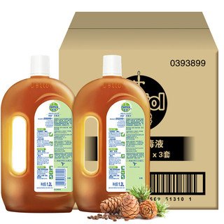 Dettol 滴露 消毒液 1.2L*6瓶 松木