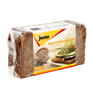 商品jason捷森葵花籽黑麦面包500g