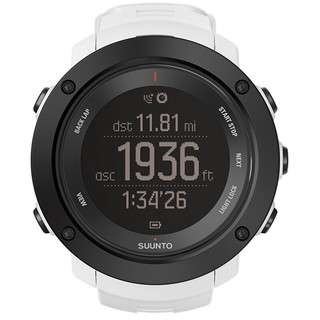 SUUNTO 颂拓 AMBIT3 RUN White HR拓野3R户外运动手表白色心率松拓