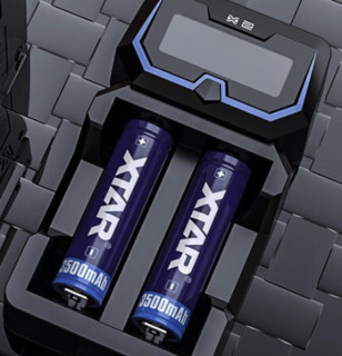 XTAR X2 电池快速充电器 18650 2600MAH锂电池 套装