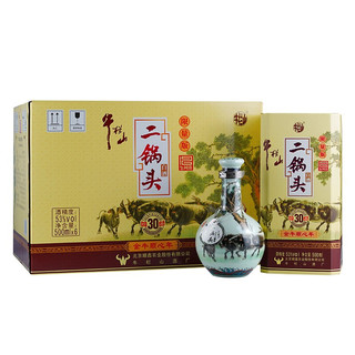 牛栏山 白酒 二锅头 珍品三十（30）青龙（牛年 生肖酒)53度 清香型 500ml*6瓶 整箱装