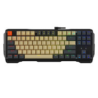 JAMES DONKEY 贝戋马户 619RS 87键 有线机械键盘 黑色 佳达隆CAP青轴 RGB
