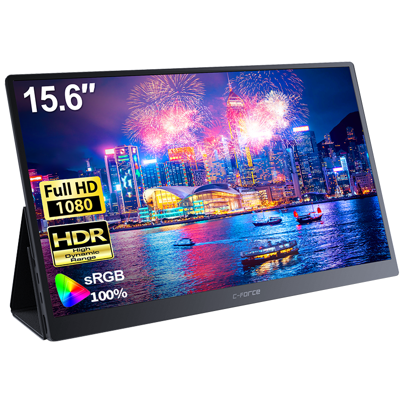 C-force CF011C 15.6英寸 IPS 便携显示器(1920×1080、60Hz、100%sRGB）