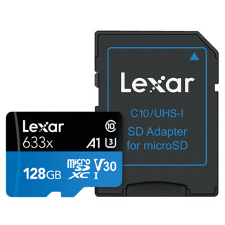 Lexar 雷克沙 633x microSD存储卡 128GB（UHS-III、V30、A1）