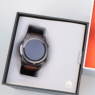 HUAWEI 华为 WATCH2 Pro3 智能手表 碳晶黑 不锈钢表盘 皮胶表带（北斗、GPS）