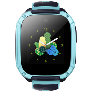 ticwatch Watch Kids 智能手表 49.3mm 黑色 奇幻蓝硅胶表带 2GB（4G、北斗、GPS）