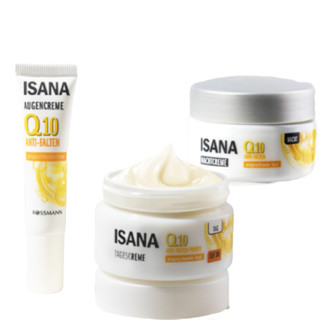 ISANA 辅酶Q10抗衰老护肤套装 (面霜50ml+晚霜50ml+眼霜15ml)