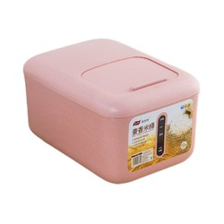 爱思得 （Arsto）稻壳米桶储米箱 12公斤 粉色送量杯