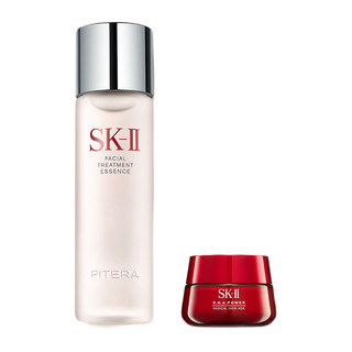 SK-II  护肤套装 (PITERA精华系列护肤精华露230ml+紧肤抗皱修护系列赋活修护精华霜80g)