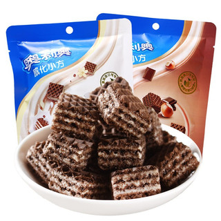 OREO 奥利奥 威化小方饼干 焙烤榛果巧克力味