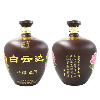 白云边 八眼泉酒 53%vol 清香型白酒 1500ml*4坛 整箱装