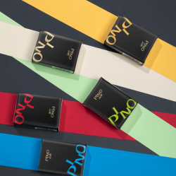 pino品诺心相印手帕纸品诺可湿水加厚面巾纸4层8片12包黑白系列黑色