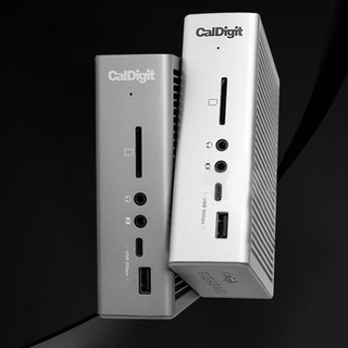 CalDigit TS3 Plus Type-C扩展坞 十五合一 深空灰+雷电线 0.7m 深空灰